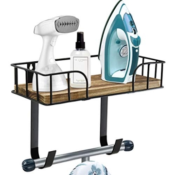NC Ironing Board Wall Mount, Laundry Room Organization and Storage Iron Board Caddy, Metal Wall Moun...