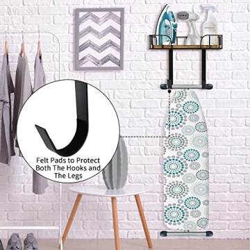 NC Ironing Board Wall Mount for Laundry Room Organization