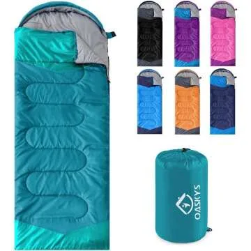 Oaskys Camping Sleeping Bag - Lightweight & Compact for Outdoor Adventures
