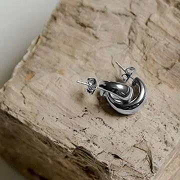 PAVOI Thick Dome Huggie Earrings | Lightweight & Stylish Jewelry