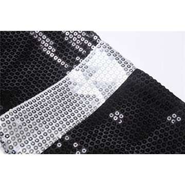 Moniku MJ Billie Jean Jacket for Cosplay (Black, XL)