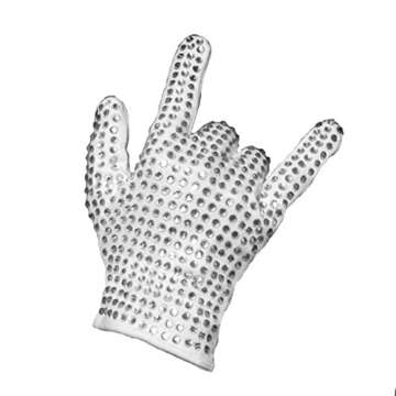 Moniku MJ Billie Jean Jacket for Cosplay (Black, XL)