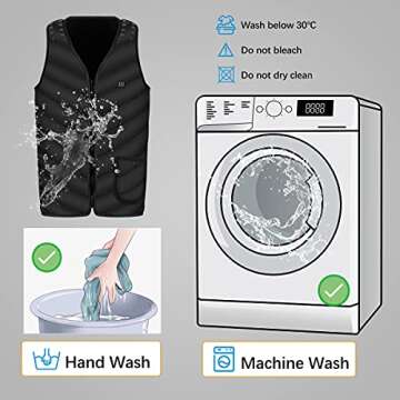 Elejolie Womens Heated Vest with Adjustable Size, Heated Jacket for Women USB Rechargeable,Washable Electric Vest Winter Clothes