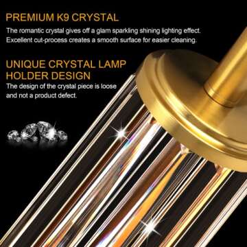 QiMH Gold Table Lamps for Bedroom Set of 2 with Nightlight, Modern Bedside Lamp with 2 USB A+C Charging Port, Clear Nightstand Lamp for Living Room White Shade Home Light Decor(LED Bulbs Included)