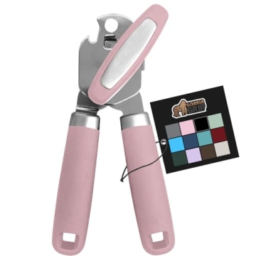 The Original GORILLA GRIP Heavy Duty Stainless Steel Smooth Edge Manual Can Opener and Bottle Opener...