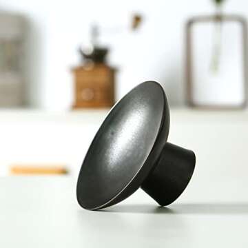 Porcelain Footed Bowl,Small Cute Snack Bowl for Ice Cream Dessert, Miso Soup, Side Dishes, Condiment (Black)