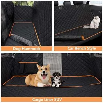 Mogijflxcam Dog Car Seat Cover - Waterproof Durable Hammock