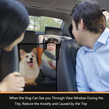 Mogijflxcam Dog Car Seat Cover - Waterproof Durable Hammock