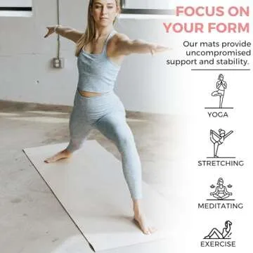 Ajna Organic Yoga Mat - Natural Jute Yoga Mats - Large Non Slip Eco Friendly Yoga Mats with Carrying Strap - Reversible Jute PER - Extra Long Yoga Mat 72 Inch - 5mm - All Types of Yoga - Vegan