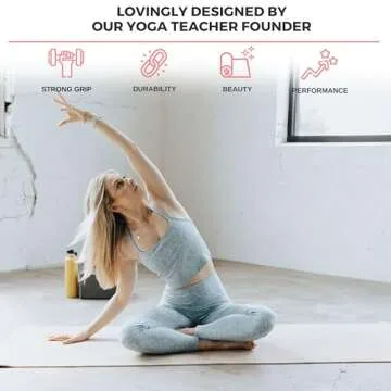 Ajna Organic Yoga Mat - Natural Jute Yoga Mats - Large Non Slip Eco Friendly Yoga Mats with Carrying Strap - Reversible Jute PER - Extra Long Yoga Mat 72 Inch - 5mm - All Types of Yoga - Vegan