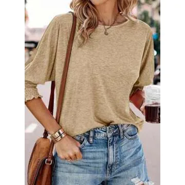 Dokotoo Womens Top Long Sleeve Shirts for Women Summer 2024 Spring 2025 Fashion Trendy Tops Clothes Blouses for Women Dressy Casual Business Outfits Teacher Women's T-Shirts T Shirts