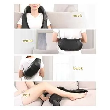 JJTGS Neck and Back Massager with Heat Electric Shoulder Massagers