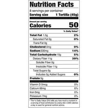 Ole Xtreme Wellness™ Tomato & Basil Flour Tortillas | 8" Size | 8 Count Each Pack | 4 Pack Case