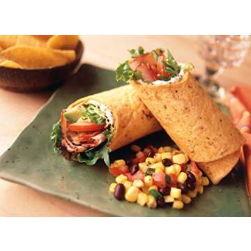 Ole Xtreme Wellness™ Tomato & Basil Flour Tortillas | 8" Size | 8 Count Each Pack | 4 Pack Case