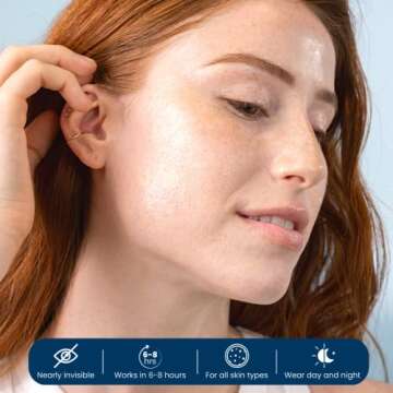 Clean Skin Club 60 Invisible Vegan Pimple Patches, Derma Dot Hydrocolloid for Covering Zits, Blackhe...