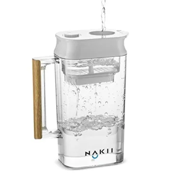 NAKII Water Filter Pitcher - 150 Gallons Long Lasting Filtration