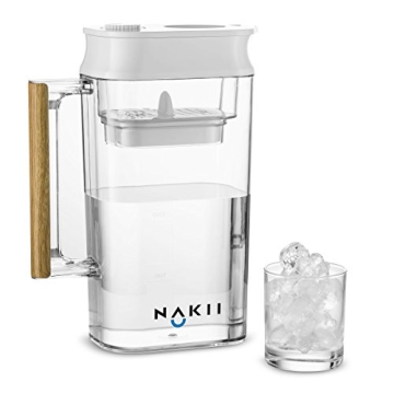 NAKII Water Filter Pitcher - 150 Gallons Long Lasting Filtration