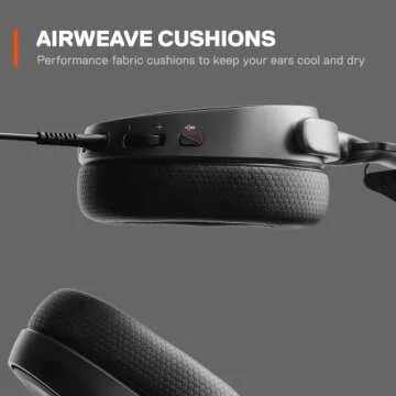SteelSeries Arctis 3 - All-Platform Gaming Headset - for PC, PlayStation 5, Xbox One, Nintendo Switch - Black