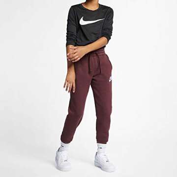 NIKE Boys Legend Long Sleeve Athletic T-Shirt (Black, Youth Medium)