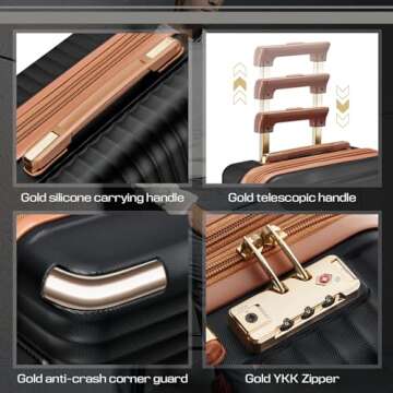 Lightweight Joyway Expandable Carry-On Luggage Set