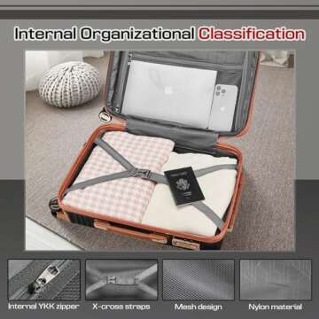 Lightweight Joyway Expandable Carry-On Luggage Set