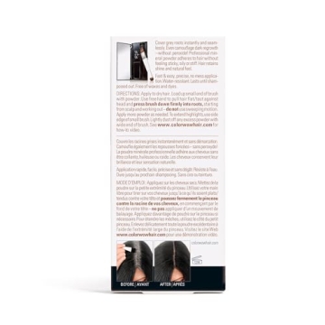 COLOR WOW Root Cover Up, Black for Instant Grey Coverage