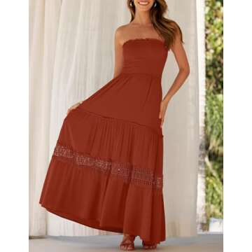 Elegant ZESICA Summer Bohemian Maxi Dress for Women