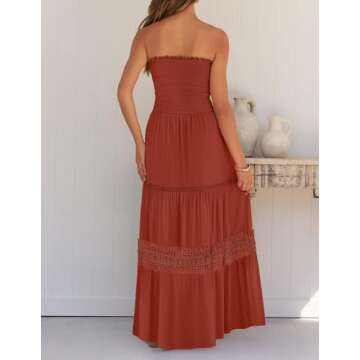 Elegant ZESICA Summer Bohemian Maxi Dress for Women