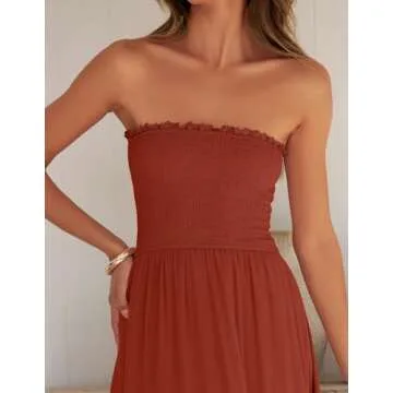 Elegant ZESICA Summer Bohemian Maxi Dress for Women