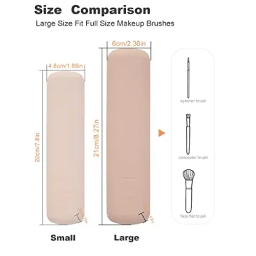 CORNERIA Magnetic Makeup Brush Holder Secure Travel Organizer