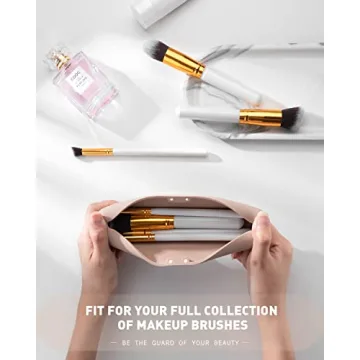 CORNERIA Magnetic Makeup Brush Holder Secure Travel Organizer