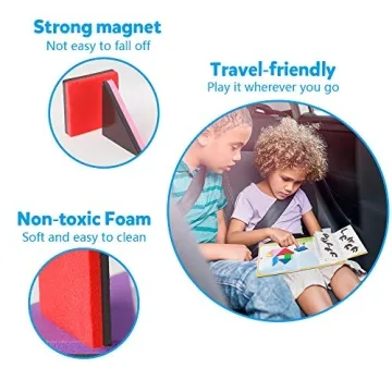 Coogam Magnetic Tangram Puzzle Book STEM Game 360 Patterns