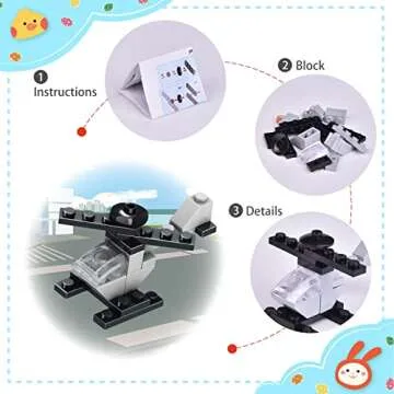 FUN LITTLE TOYS Easter Building Block Egg Set for Kids