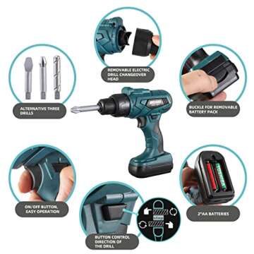 Kids Tool Box – 48 PCS Tool Set for Ages 3-8