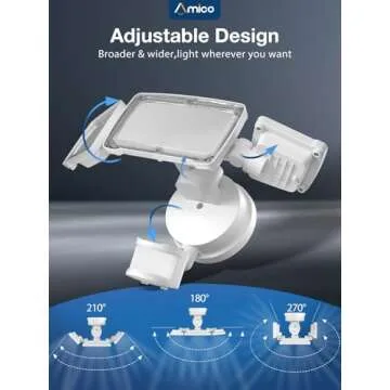 Amico 3 Head Motion Sensor Security Lights 40W 4000LM