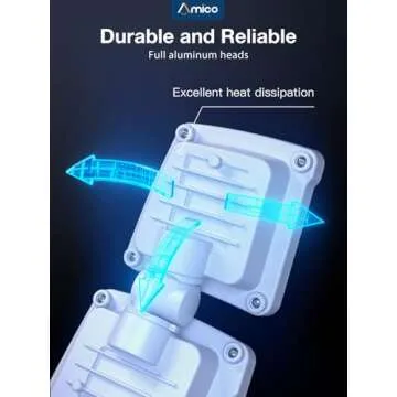 Amico 3 Head Motion Sensor Security Lights 40W 4000LM