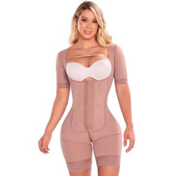 SHAPE CONCEPT 387 Fajas Colombianas Moldeadoras High Compression Tummy Control Shapewear Postpartum Butt Lifting Girdle