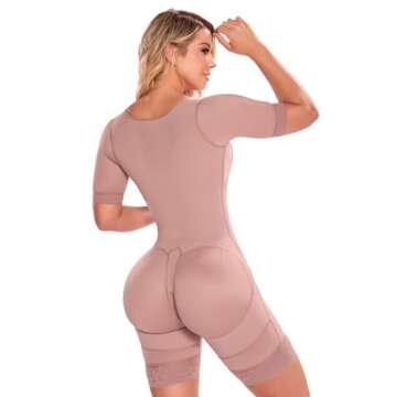 SHAPE CONCEPT 387 Fajas Colombianas Moldeadoras High Compression Tummy Control Shapewear Postpartum Butt Lifting Girdle