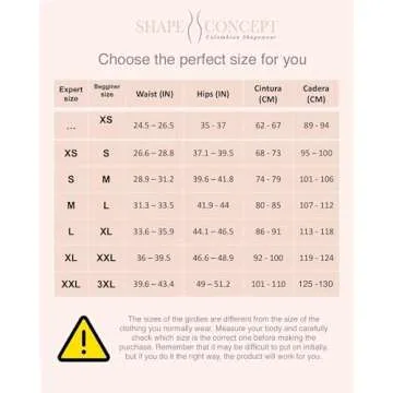 SHAPE CONCEPT 387 Fajas Colombianas Moldeadoras High Compression Tummy Control Shapewear Postpartum Butt Lifting Girdle