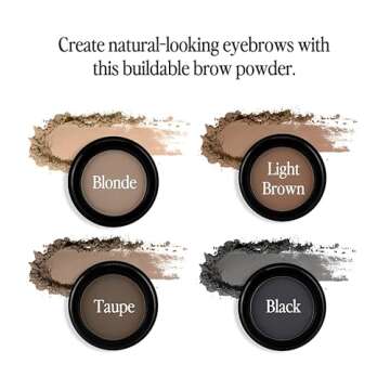 Billion Dollar Brows Eyebrow Powder in Taupe – Achieve Fuller, Fluffier Brows with Buildable Cover...