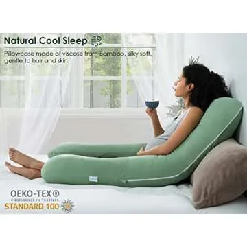 QUEEN ROSE Cooling U Shaped Body Pillow for Moms