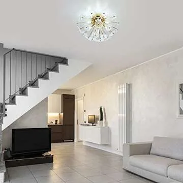 Buy HMVPL Gold Flush Mount Ceiling Light for Modern Spaces