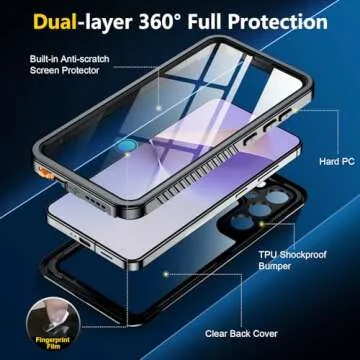 SPIDERCASE Waterproof Case for Samsung Galaxy S25 Plus