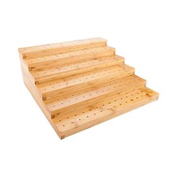 Versatile Bamboo Skewer Holder for Parties & Catering