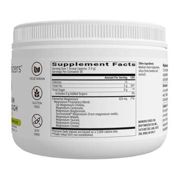 BIOptimizers Magnesium Breakthrough Drink Unflavored - 8 Forms of Magnesium for Sleep & Energy - 6 o...