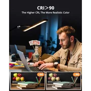 ilumeplay 24W LED Desk Lamp with USB Charging Port