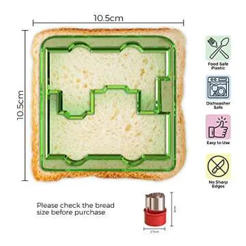 FUNUTTERS 20 pc Sandwich Cutter Set for Kids Fun Food