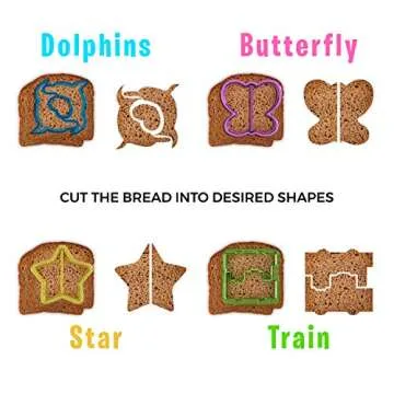 FUNUTTERS 20 pc Sandwich Cutter Set for Kids Fun Food