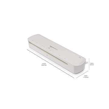 Amazon Basics Easy to Use 12-Inch Thermal Laminator Machine, For Home Office or School, White