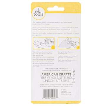 EK Tools Circle Punch 1 Inch With Safety Lock, Create Perfect Circles for Handmade Cards, Scrapbooking, Gift Tags, Invitations, and Decoration